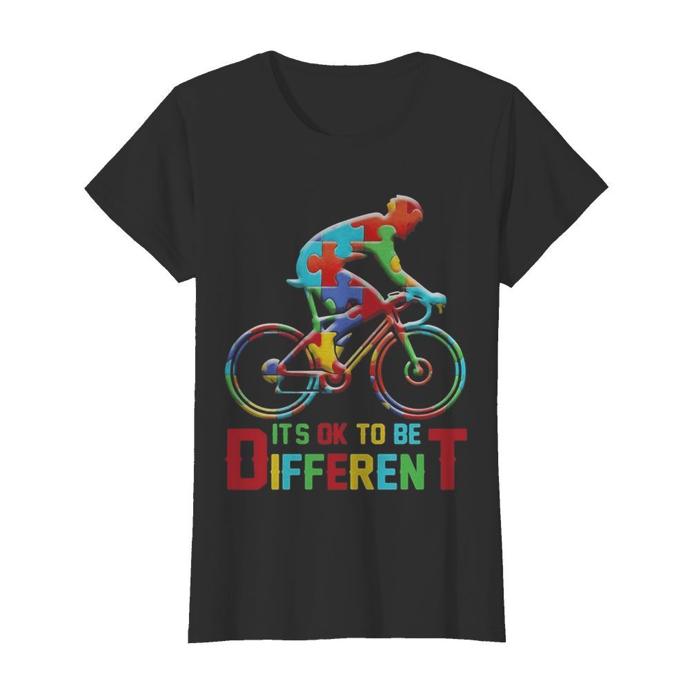 bicycle autism it’s ok to be different  Classic Women's T-shirt