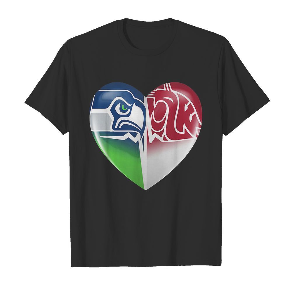 seattle seahawks and washington state cougars shirt