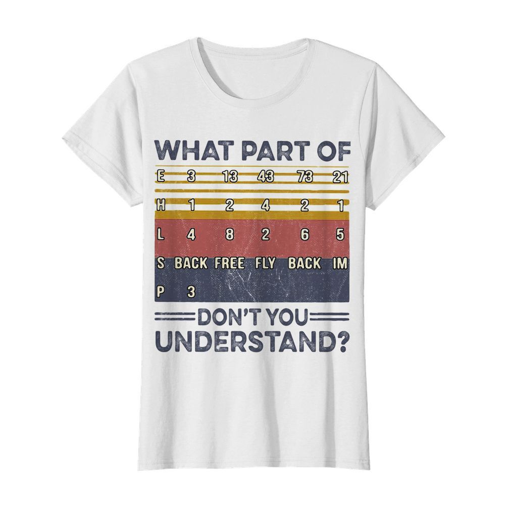 wimming what part of don’t you understand vintage  Classic Women's T-shirt