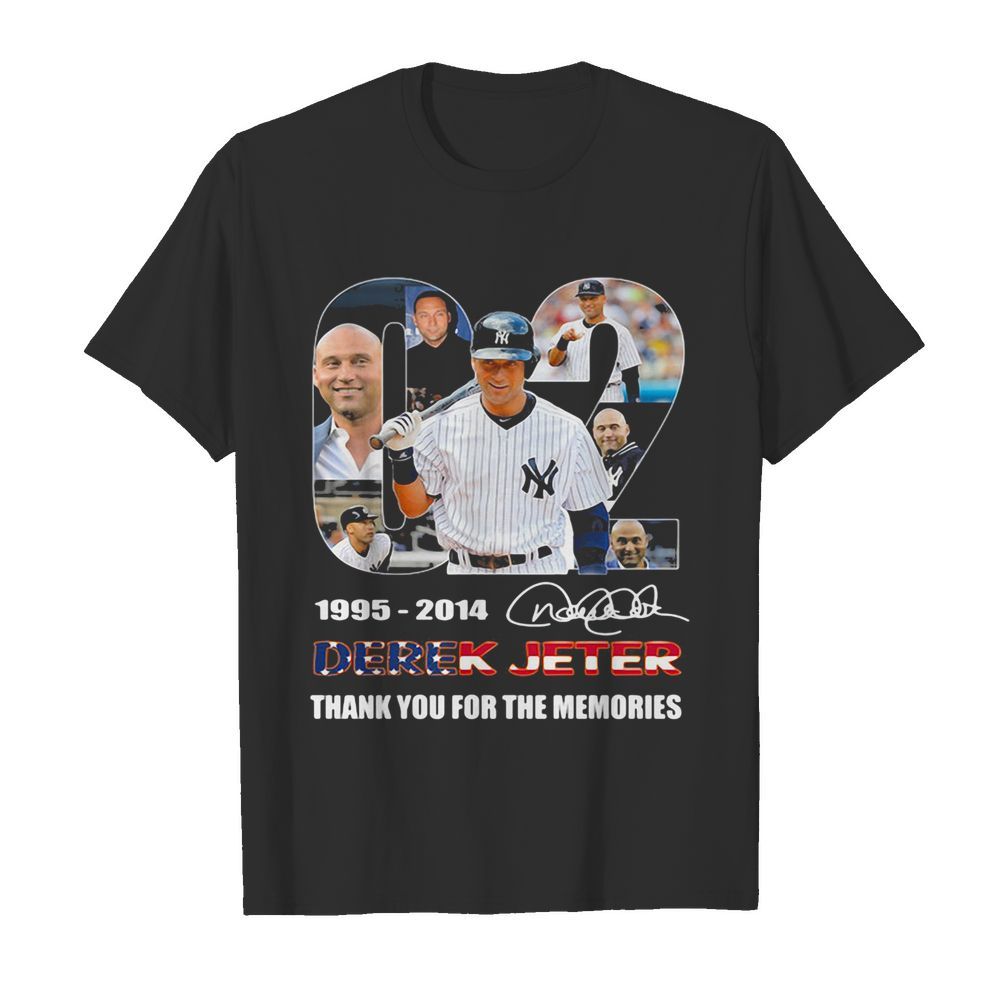 02 1995 2014 derek jeter thank you for the memories signature shirt