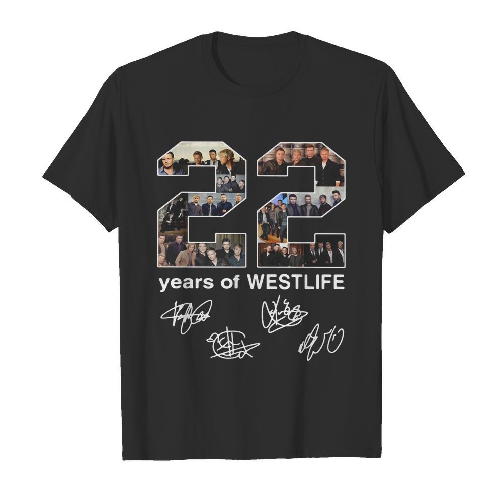 22 Years Of Westlife Signatures shirt