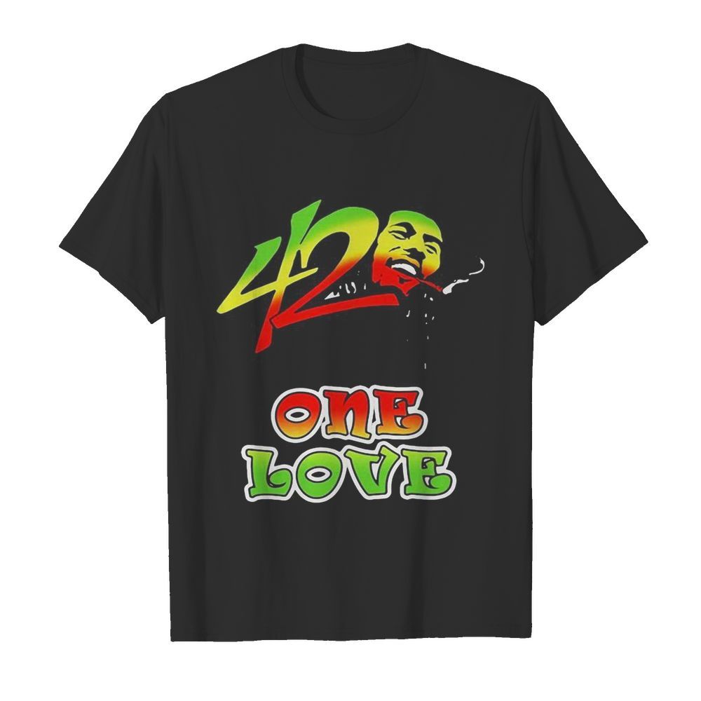 42 one love Bob Marley shirt