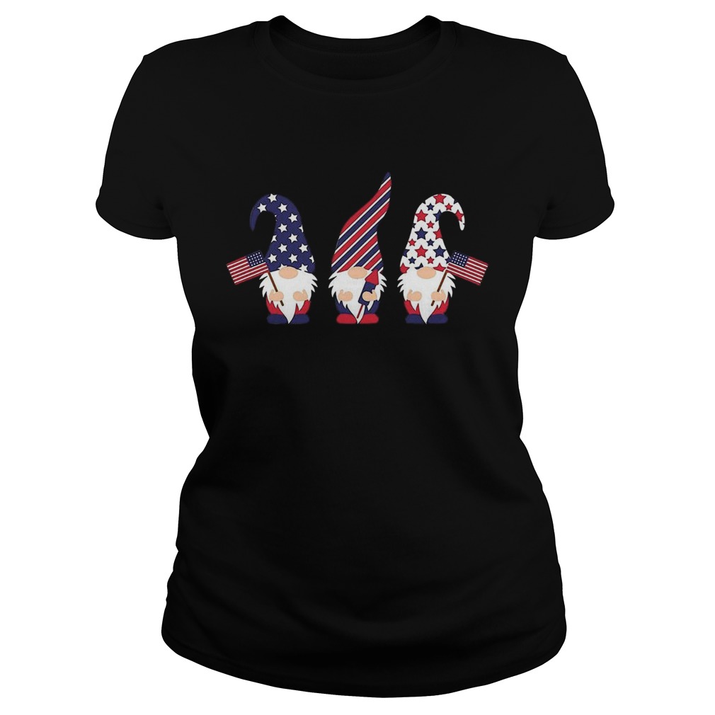 4th Of July Gnome American Flag  Classic Ladies