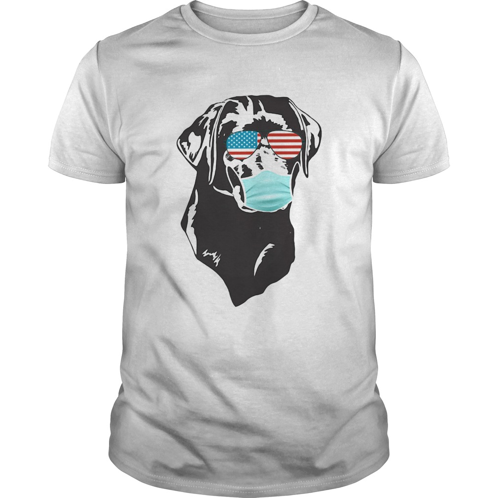 4th of july dog Coonhound glasses mask shirt