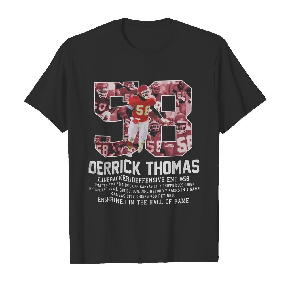 58 derrick thomas kansas city football linebacker jersey shirt