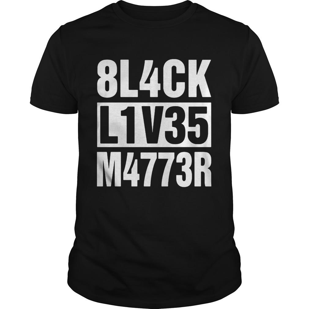 8L4CK L1V35 M4773R shirt