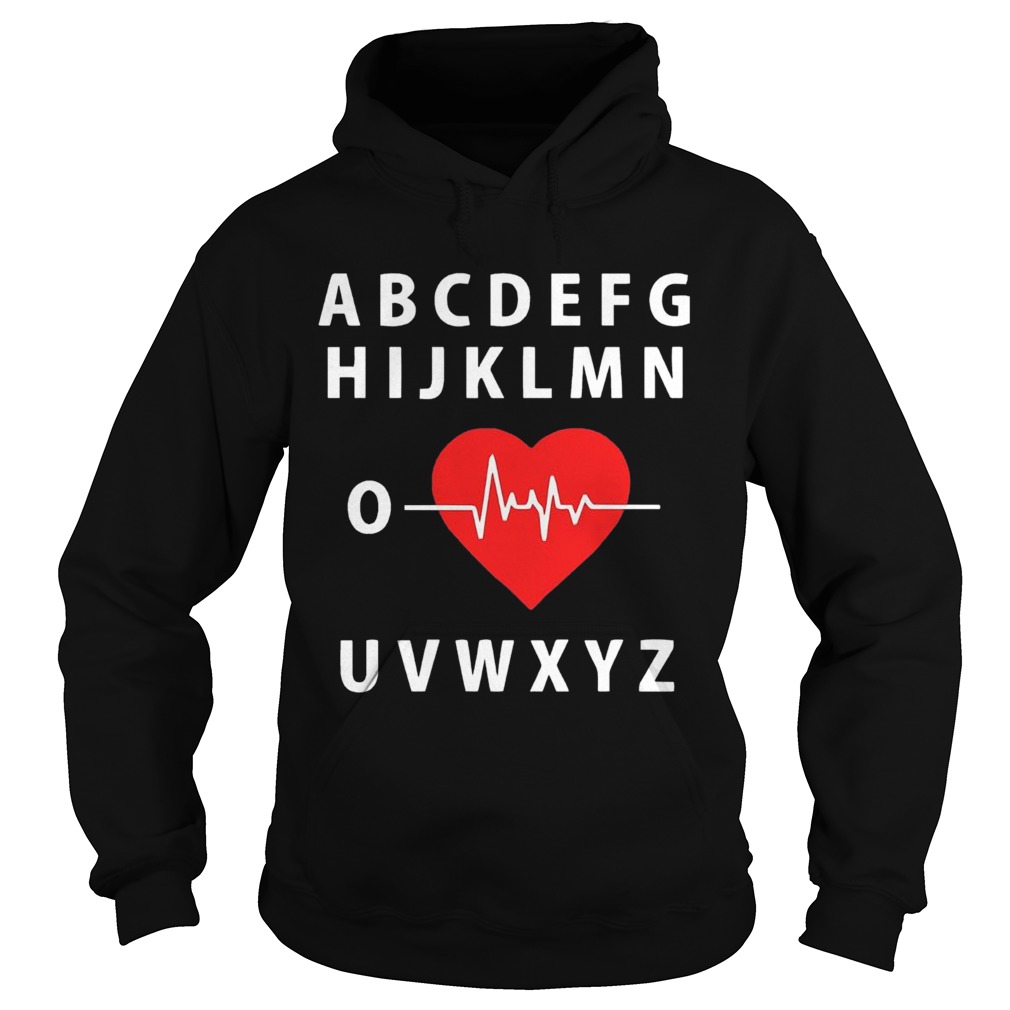 A B C D E F G H Love Heart Heartbeat  Hoodie