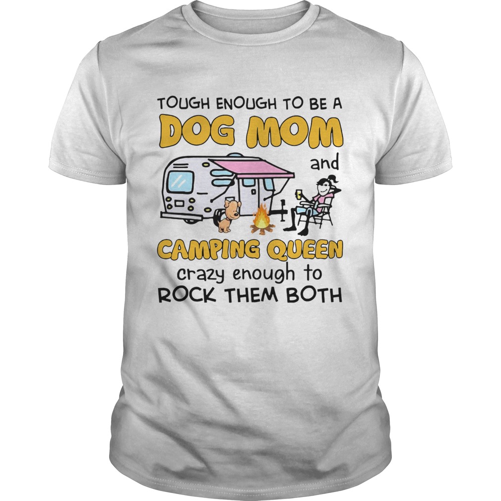 A Girl Loved Dogs And Camping shirt