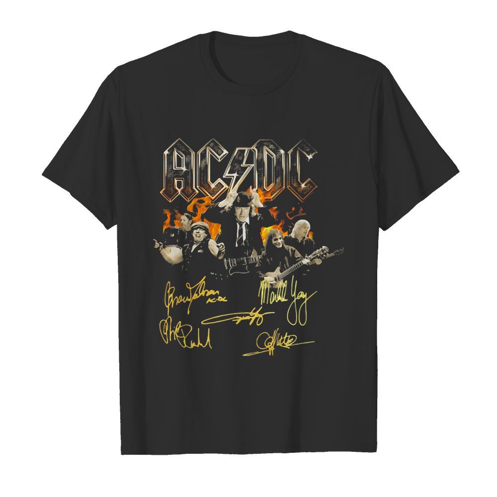 Acdc band members signatures  Classic Men's T-shirt