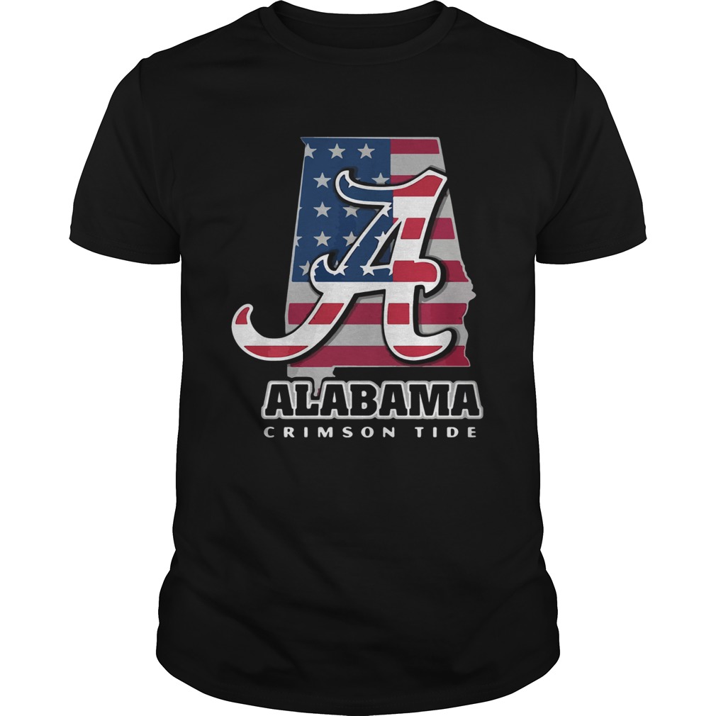 Alabama Crimson Tide American Flag shirt