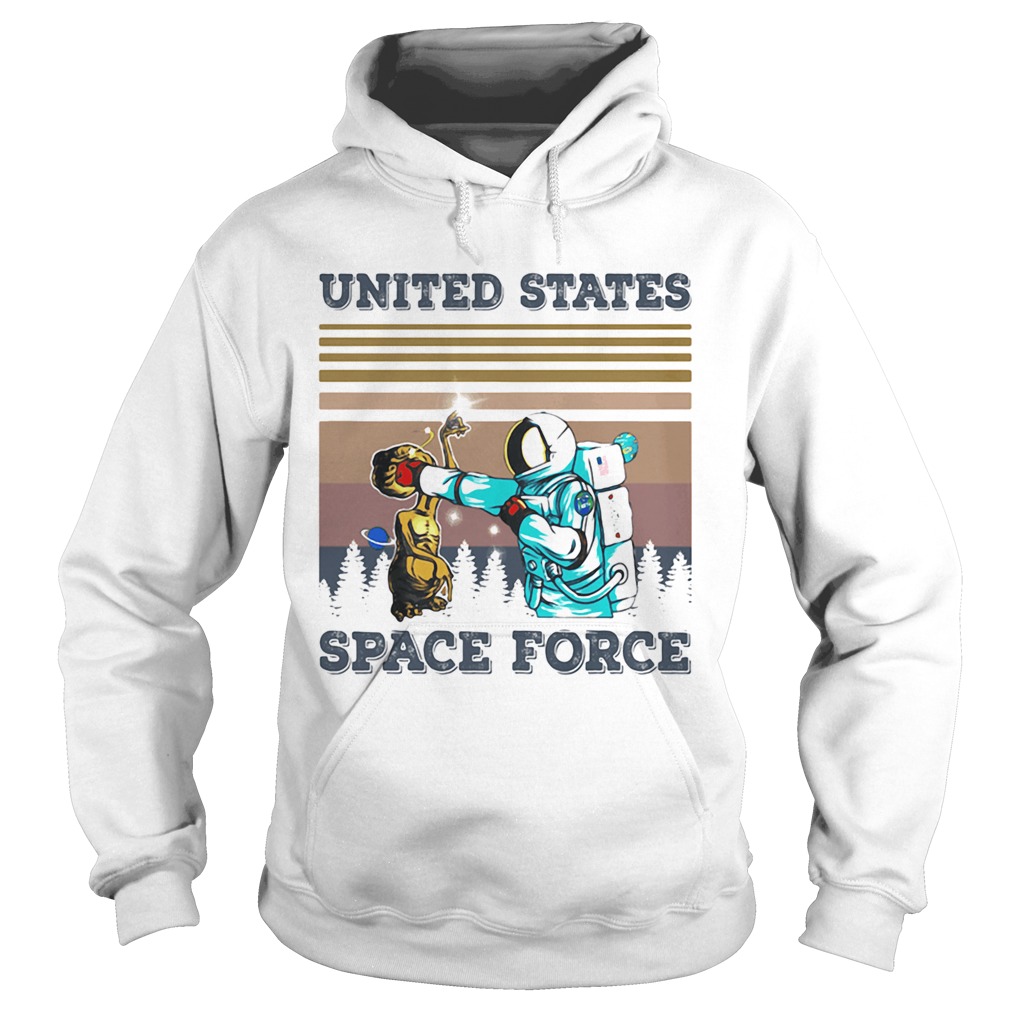 Aliens and astronauts united states space force vintage retro  Hoodie