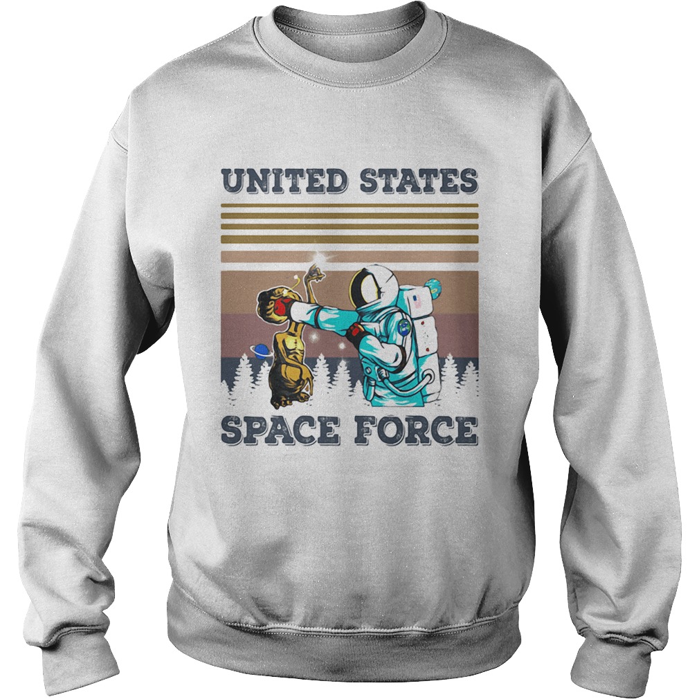 Aliens and astronauts united states space force vintage retro  Sweatshirt