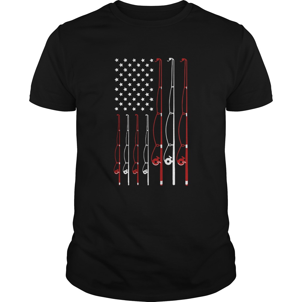 American Flag Fishing Rod shirt