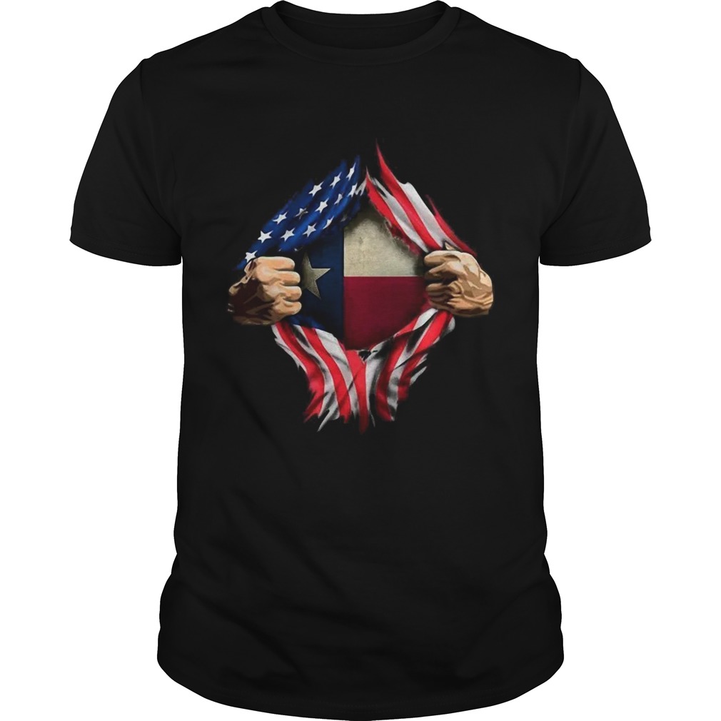 American Flag Texas Proud Inside Me shirt