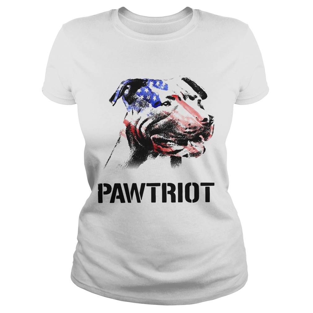 American Pit Bull Terrier Pawtriot 4th Of July Independence Day  Classic Ladies