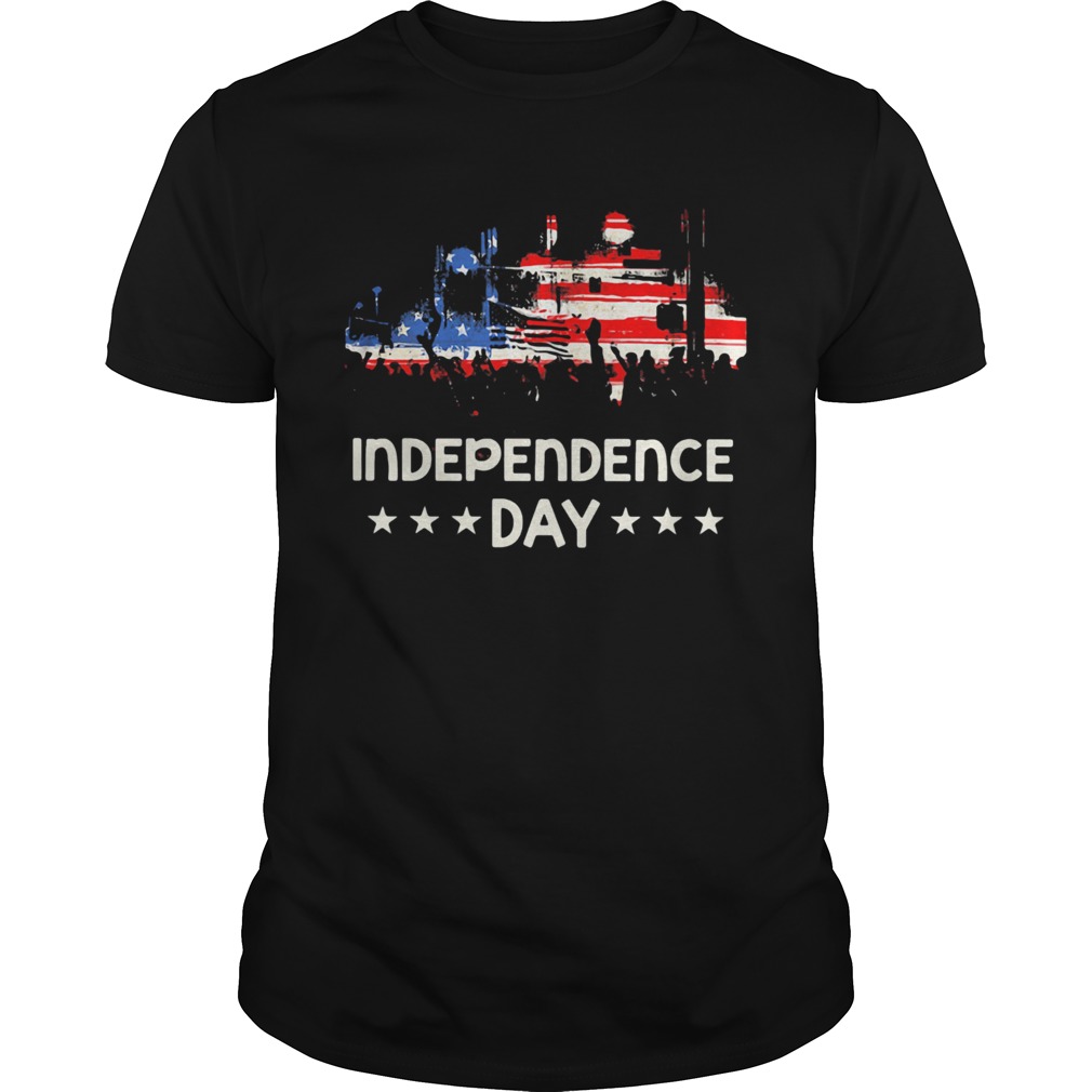 American flag independence day stars shirt