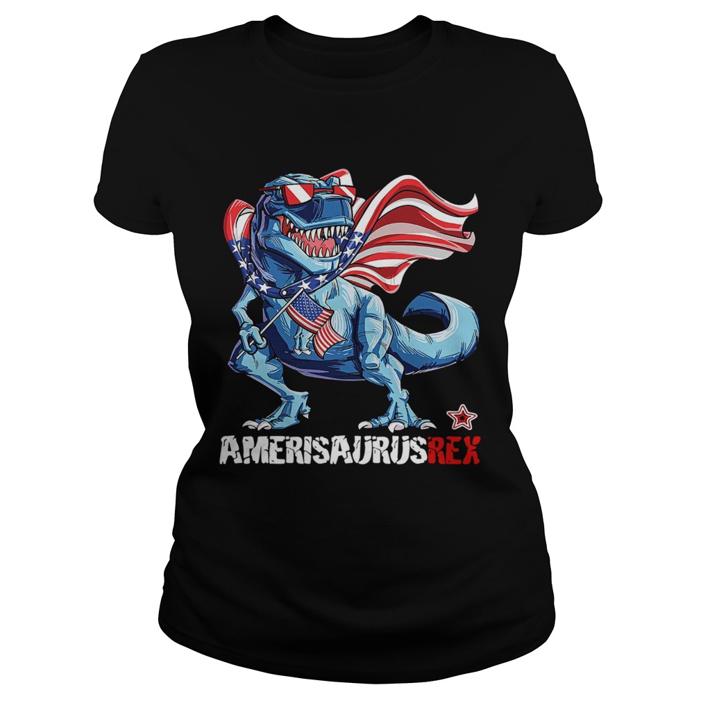 Amerisaurus Rex Happy Independence Day  Classic Ladies