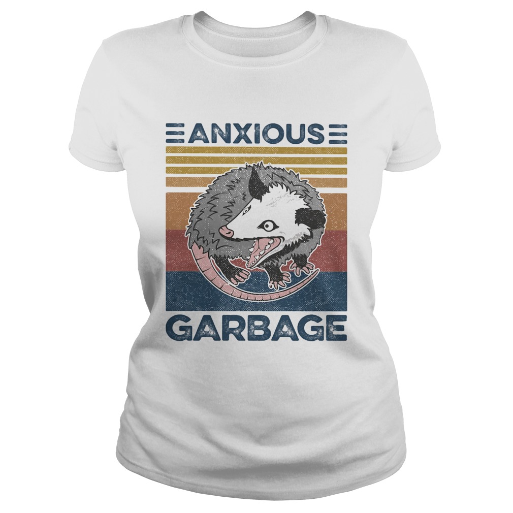 Anxious Garbage Mouse Vintage Retro  Classic Ladies