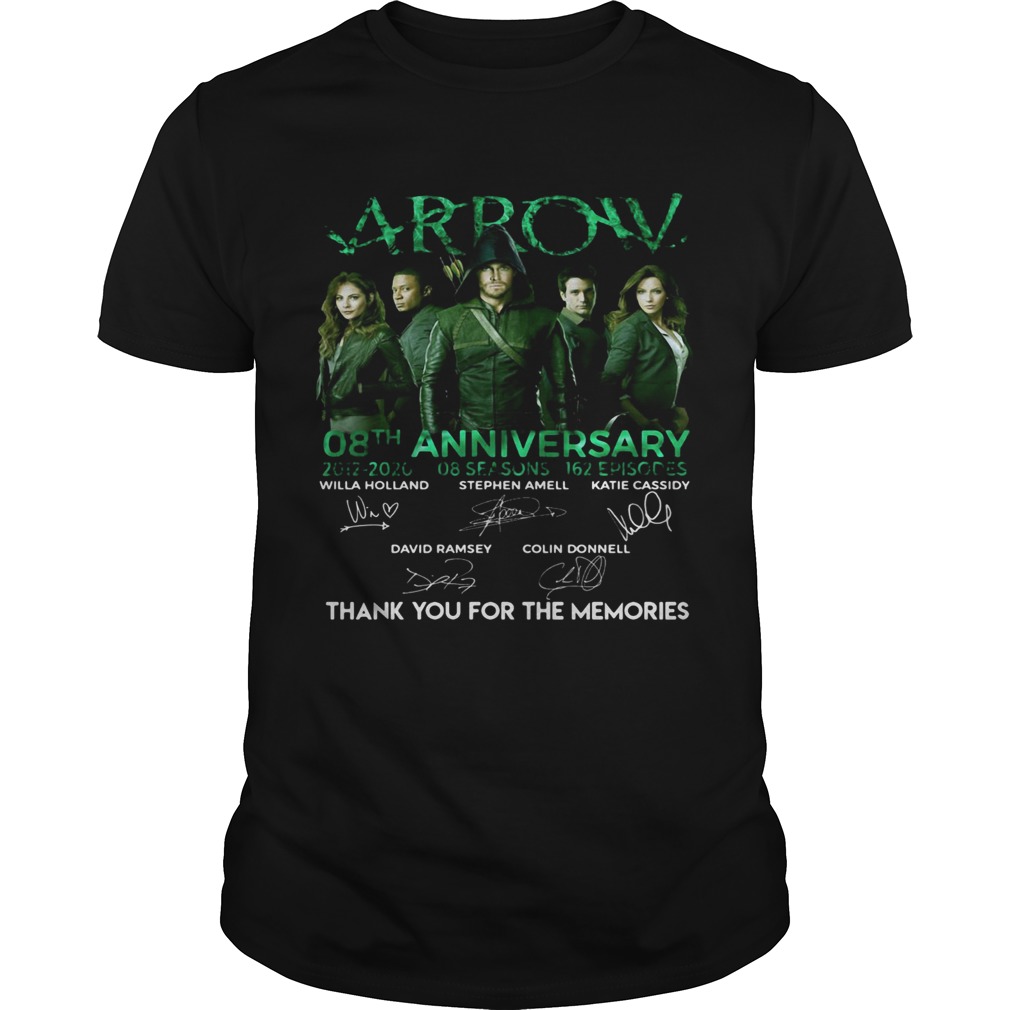 Arrow 08th anniversary 2012 2020 8 seasons 162 episodes thanks you for the memories signatures shir