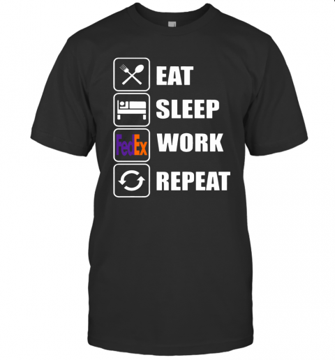 Attractive Eat Sleep Work Repeat T-Shirt