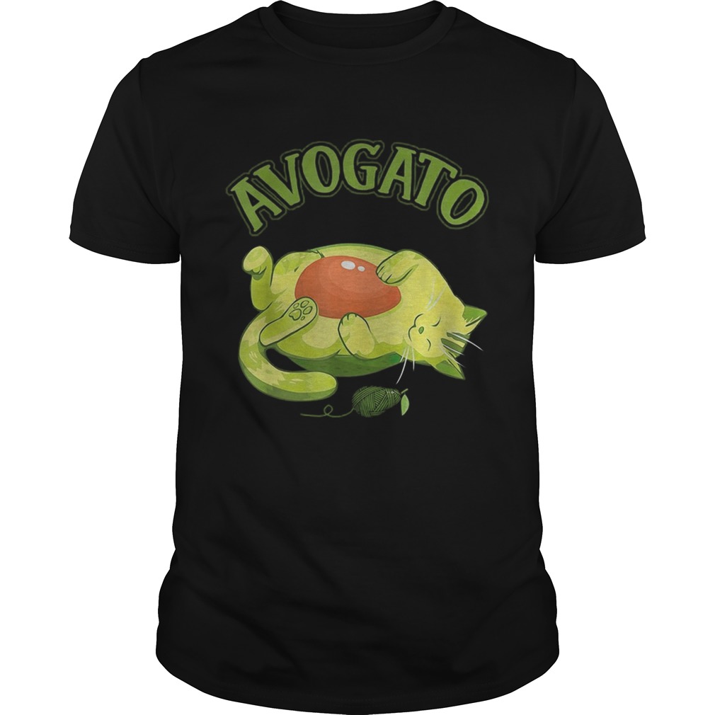 Avogato Avocado Cat Cute Face Puns shirt