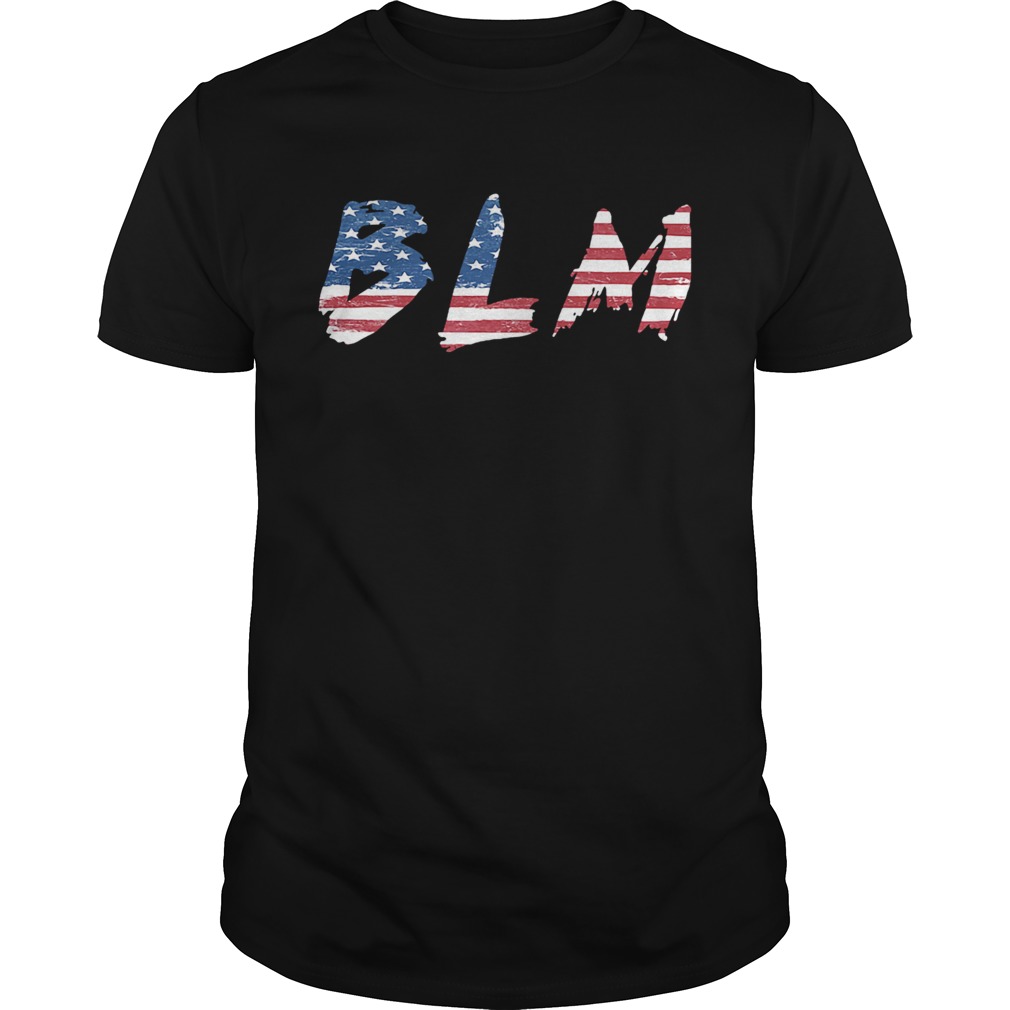 BLM American flag veteran Independence day shirt