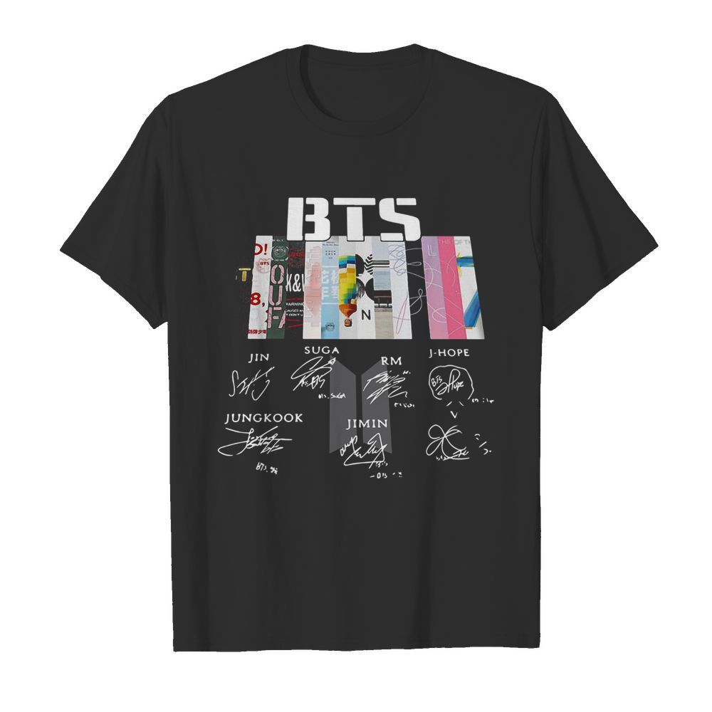 BTS Graphic Signatures shirt