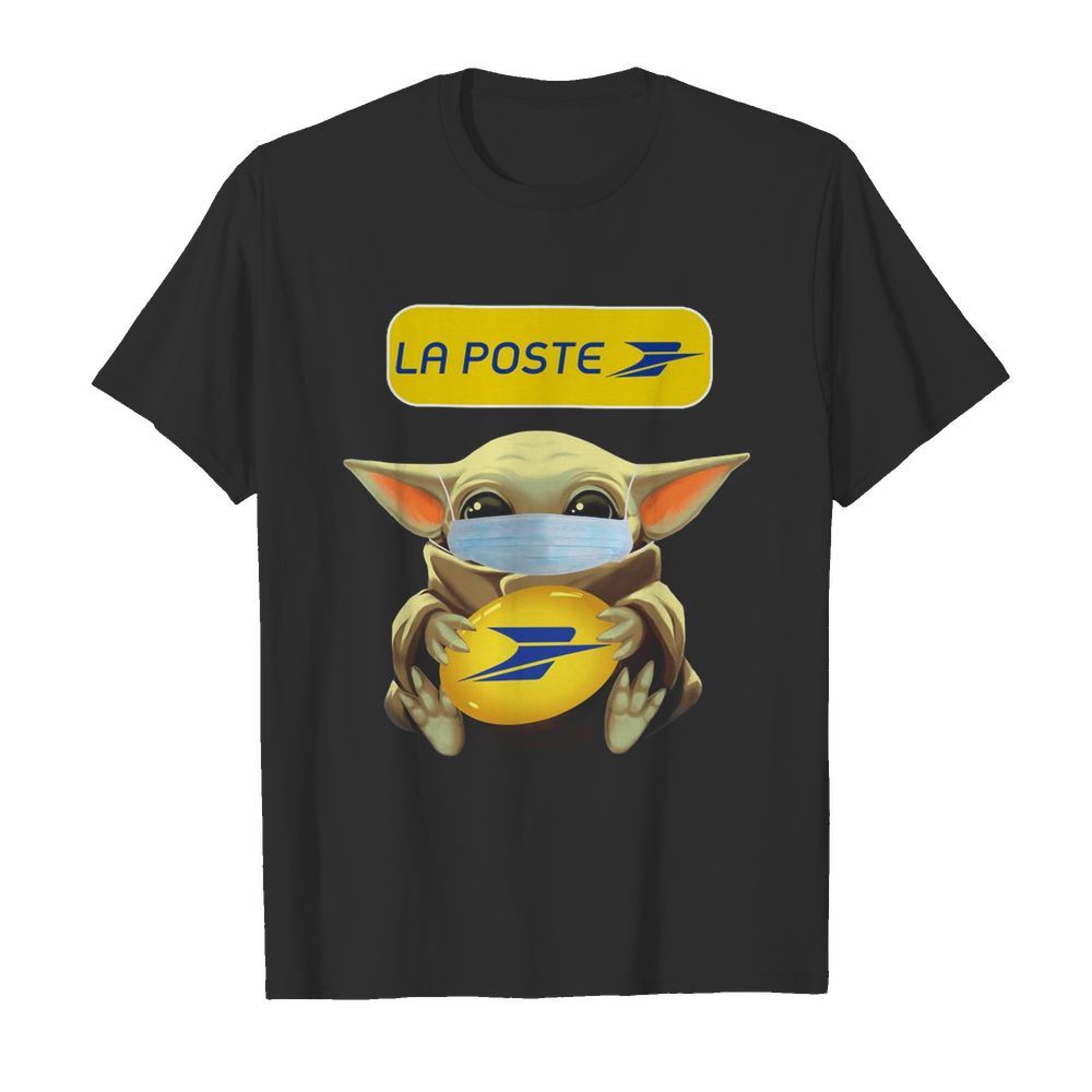 Baby Yoda Face Mask Hug La Poste shirt