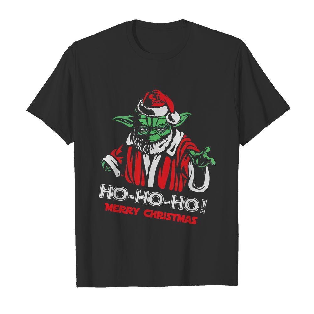 Baby Yoda Ho Ho Ho merry christmas shirt