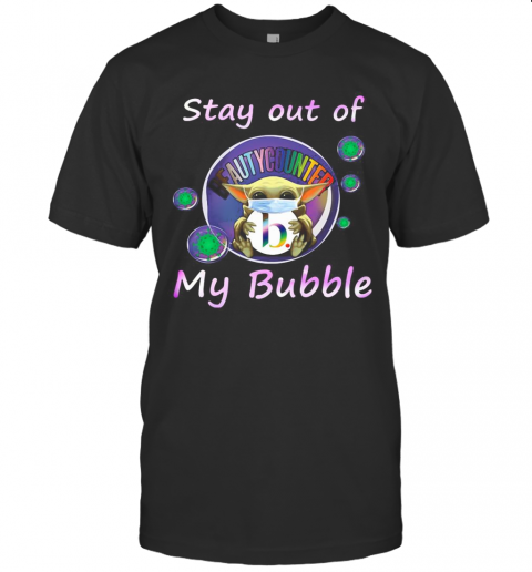 Baby Yoda Mask Hug Beautycounter Stay Out Of My Bubble Covid 19 T-Shirt Classic Men's T-shirt