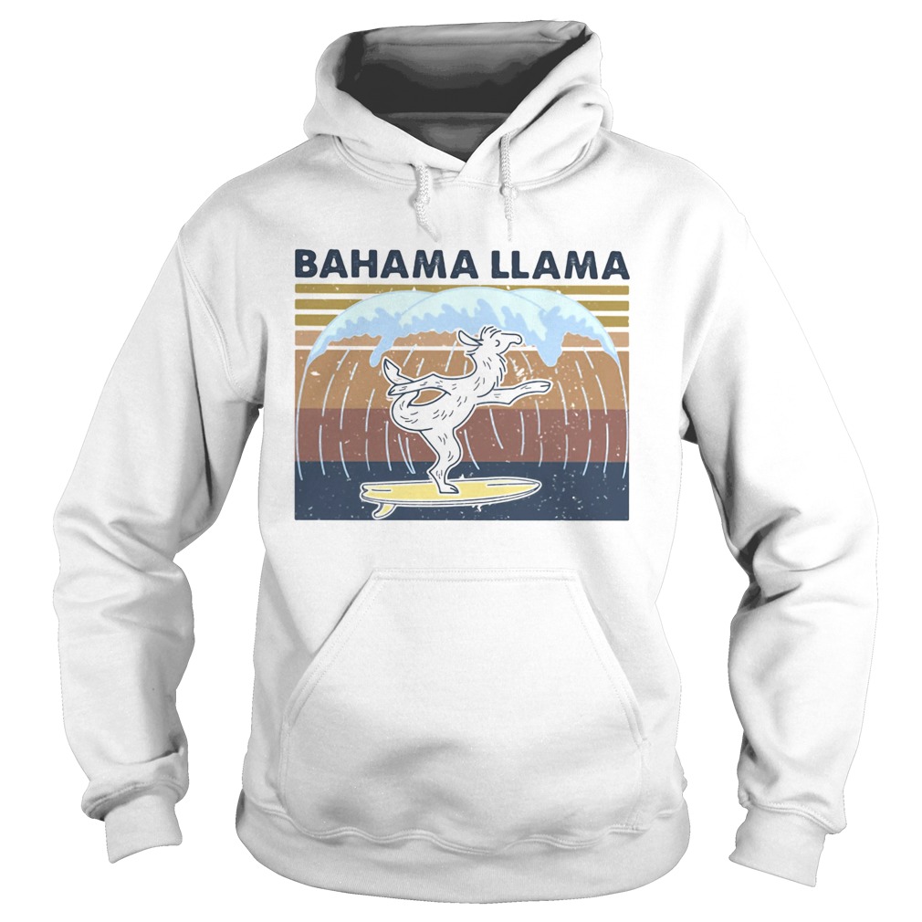 Bahama Llama Dancing Vintage Retro  Hoodie