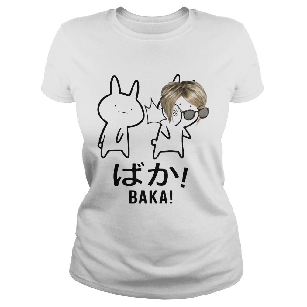 Baka Karen Rabbit Slap Anime Meme Funny Snow Flake American  Classic Ladies