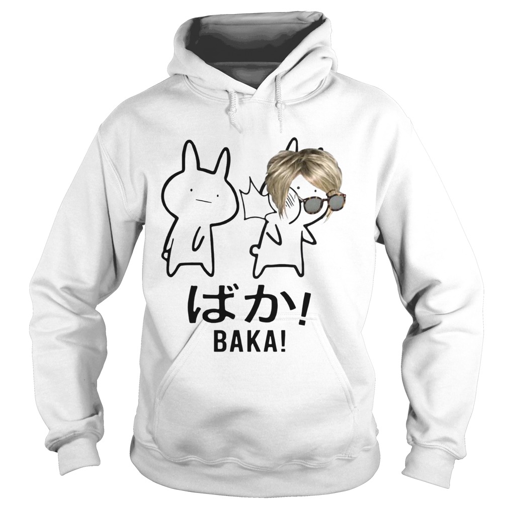 Baka Karen Rabbit Slap Anime Meme Funny Snow Flake American  Hoodie