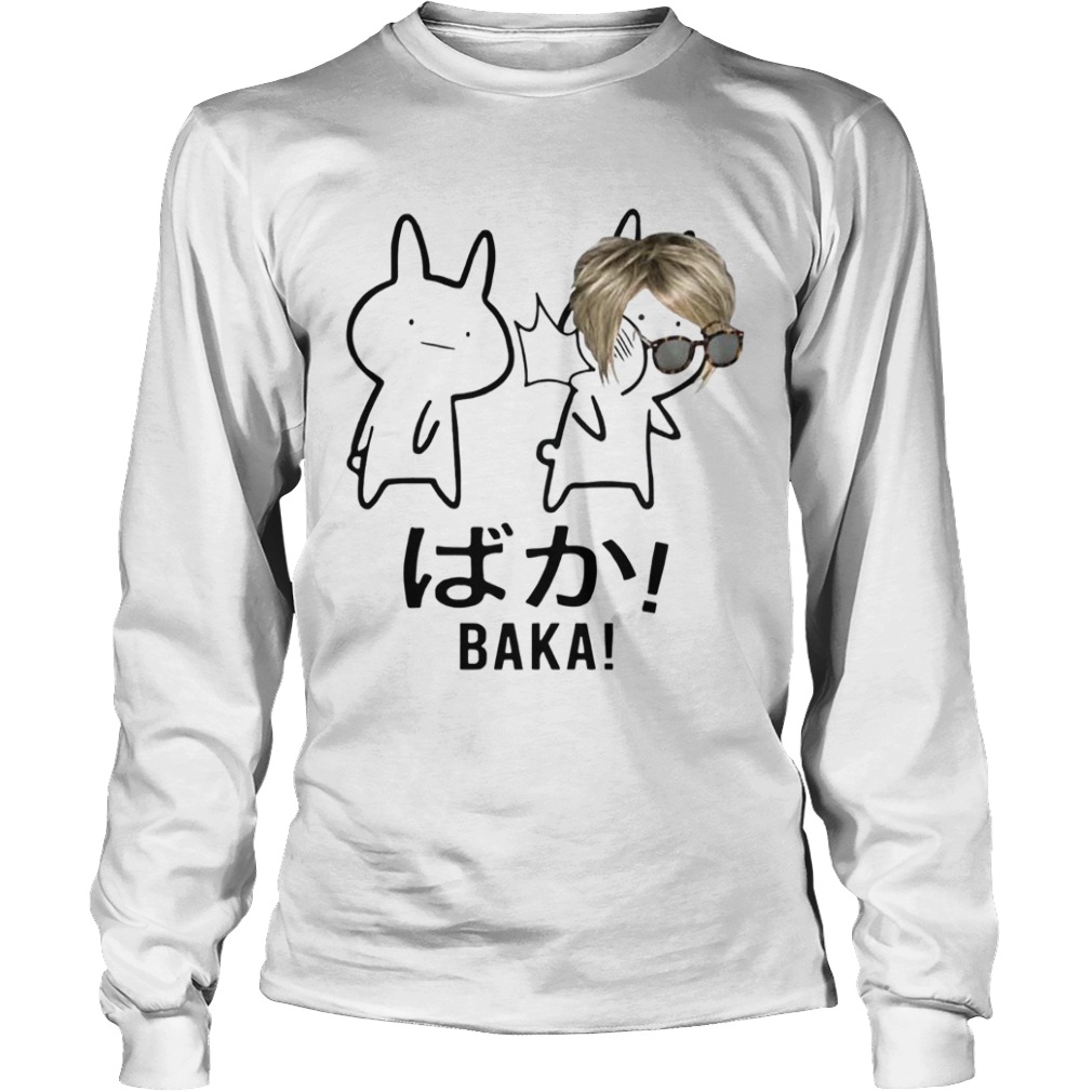 Baka Karen Rabbit Slap Anime Meme Funny Snow Flake American  Long Sleeve