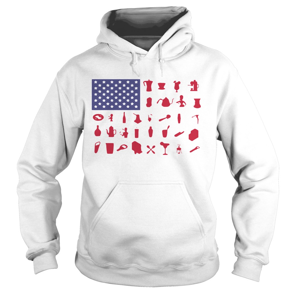 Bartender American Flag  Hoodie