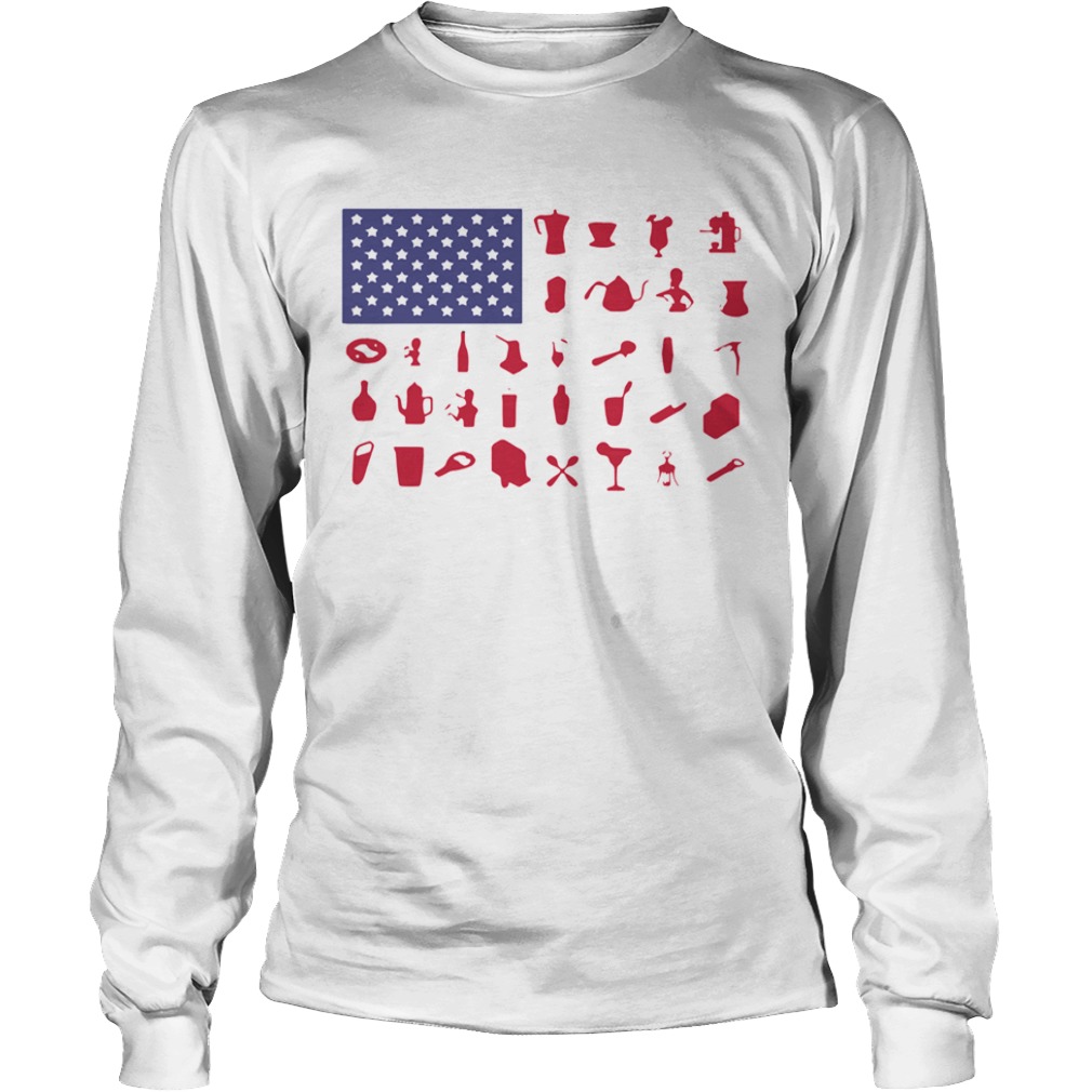 Bartender American Flag  Long Sleeve