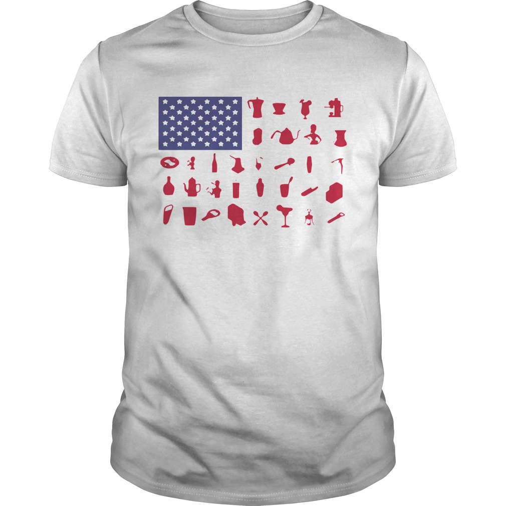 Bartender American Flag  Unisex