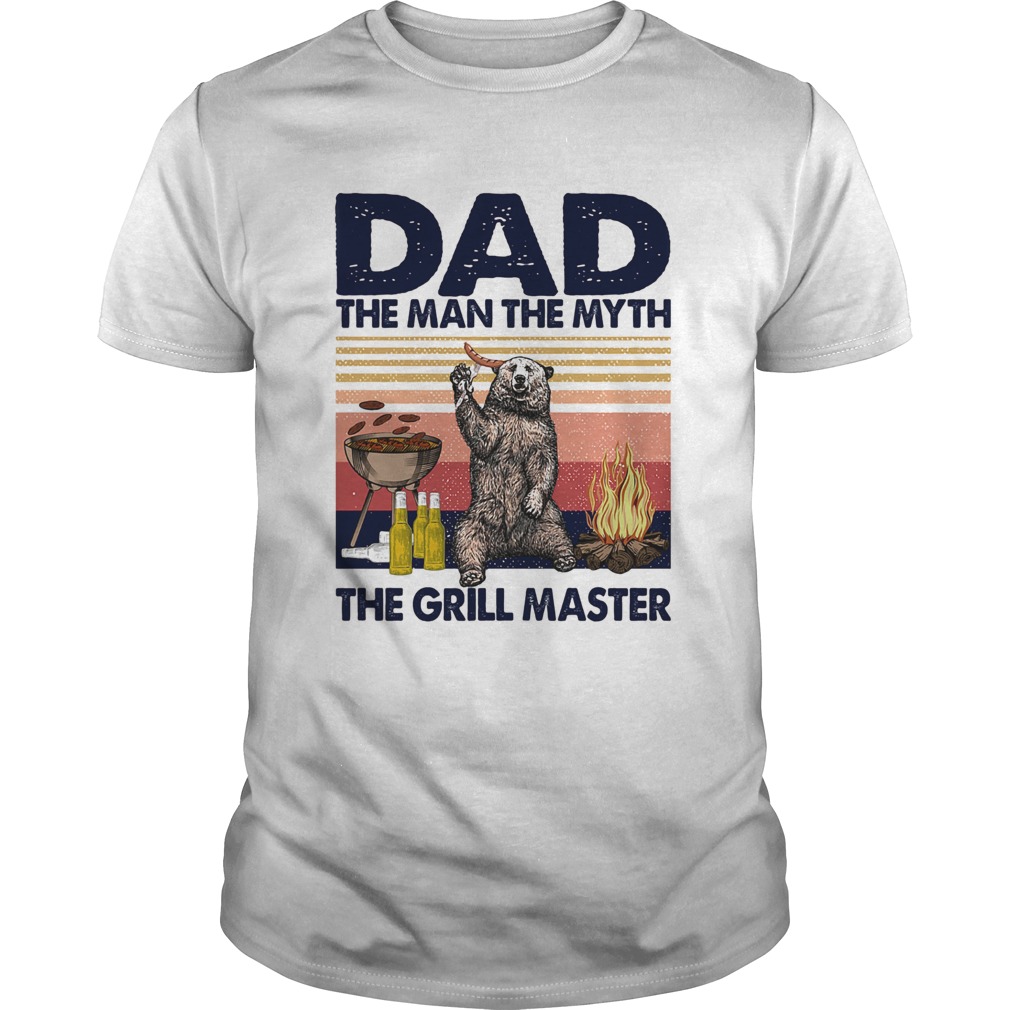 Bear dad the man the myth the grill master vintage retro  Unisex