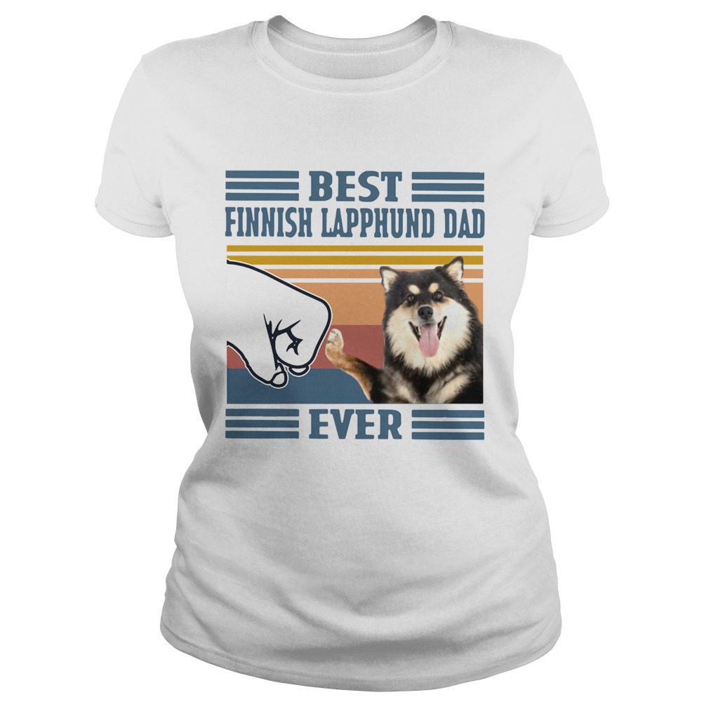 Best Finnish Lapphund Dad Ever Vintage  Classic Ladies