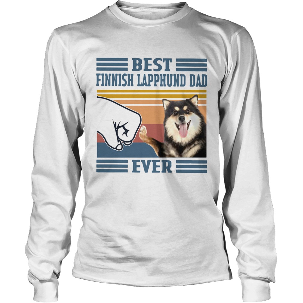 Best Finnish Lapphund Dad Ever Vintage  Long Sleeve