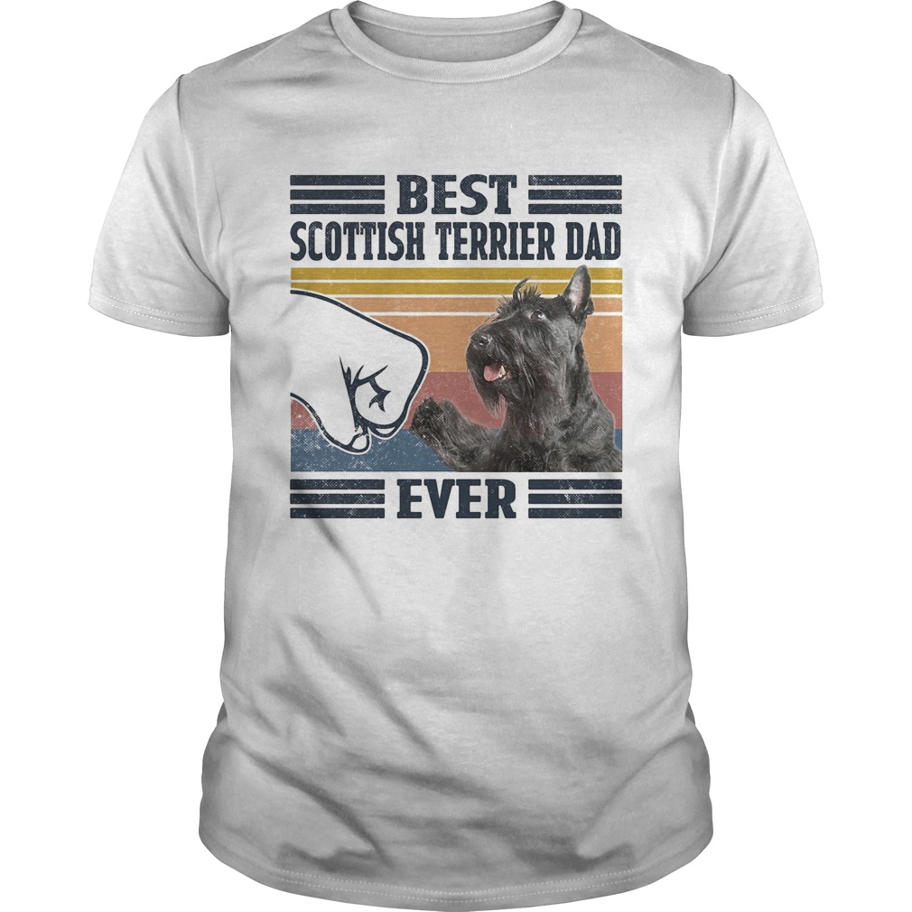 Best scottich terrier dad ever vintage shirt