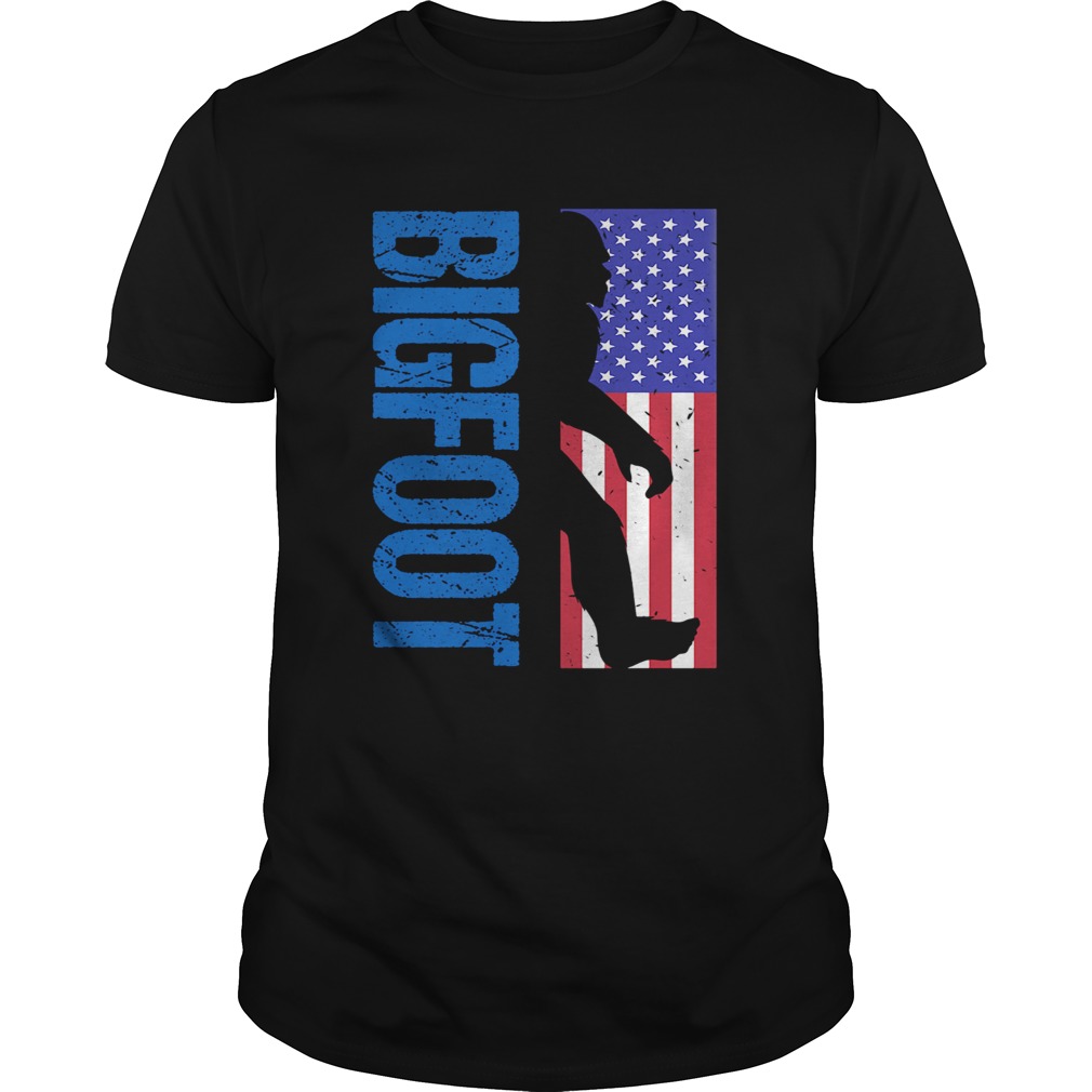 Bigfoot American flag veteran Independence Day shirt