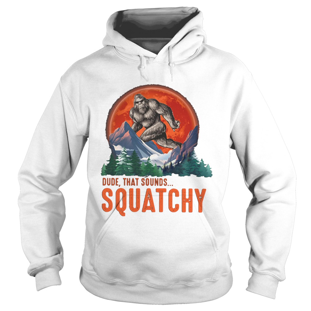 Bigfoot dude that sounds squatchy sunset  Hoodie