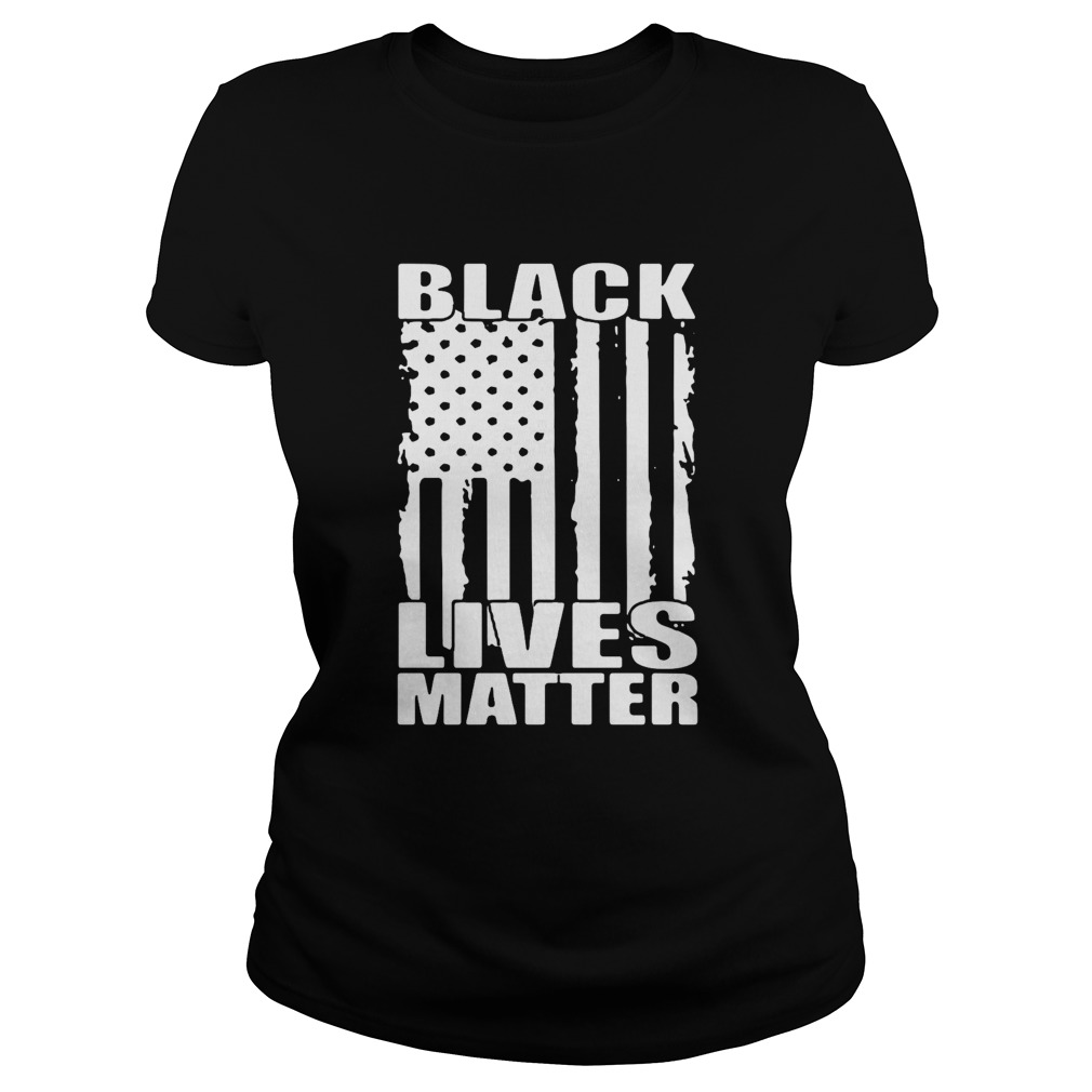 Black Lives Matter American Flag Justice For George Floyd  Classic Ladies