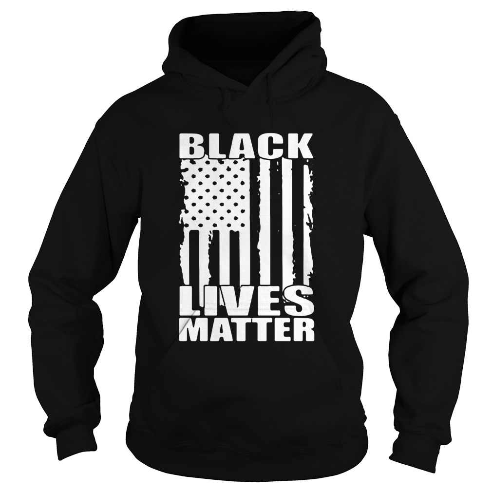 Black Lives Matter American Flag Justice For George Floyd  Hoodie