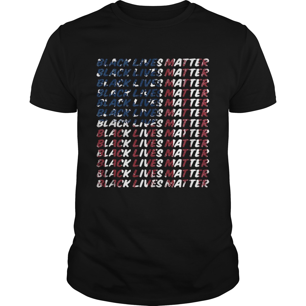 Black Lives Matter American Flag shirt