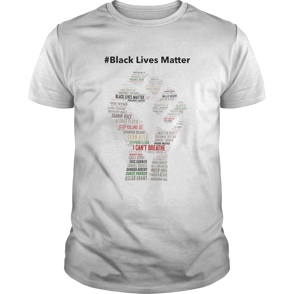 Black Lives Matter I cant Breathe shirt