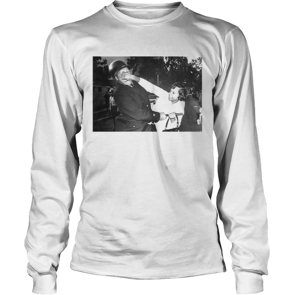 Black Woman Fighting Police  Long Sleeve