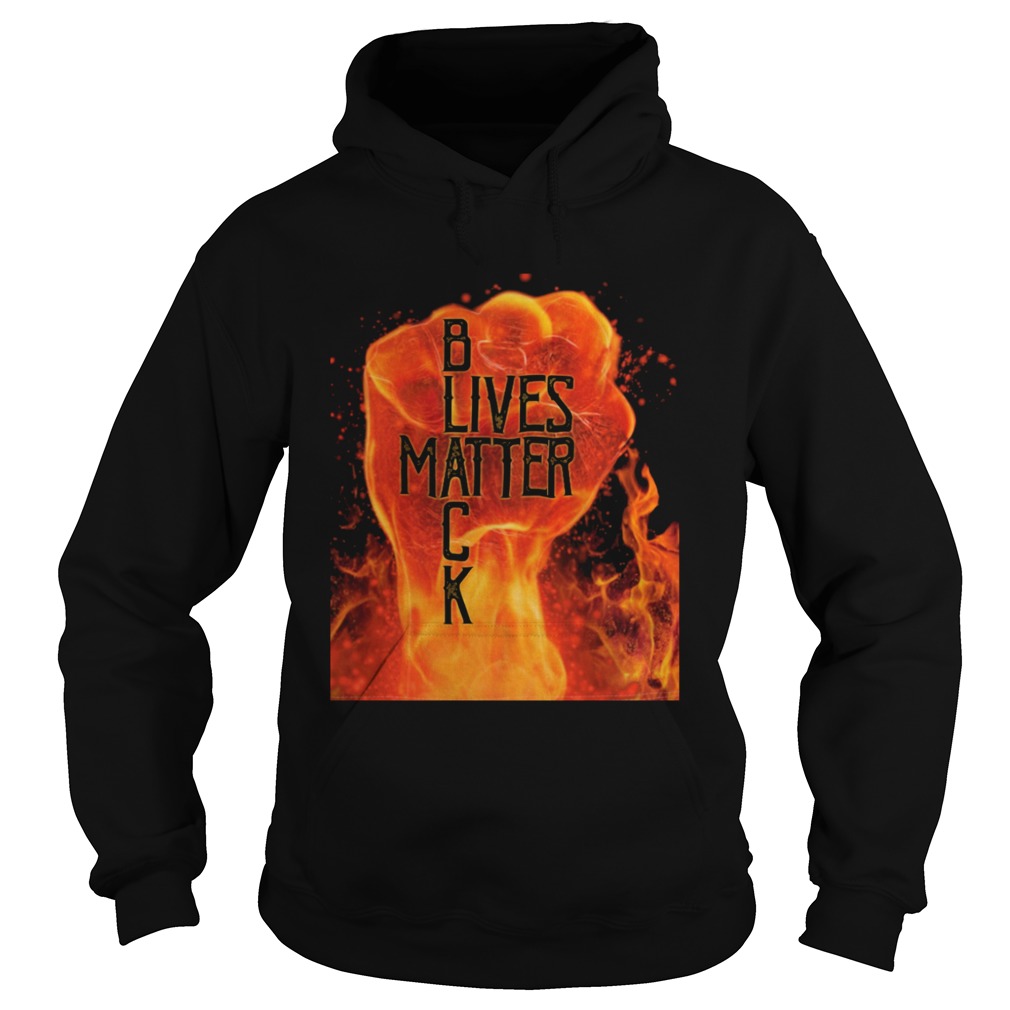 Black lives matter fire fist  Hoodie