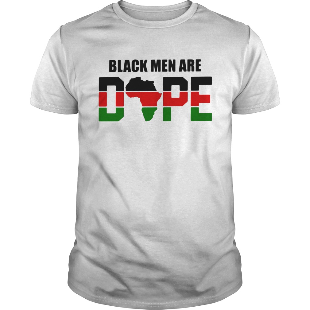 Black men are dope americas map shirt